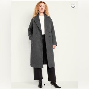 Women’s Grey Belted Coat • NWT